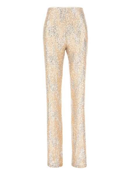  Corte Dei Gonzaga Sequin-embellished Trousers - Neutrals 