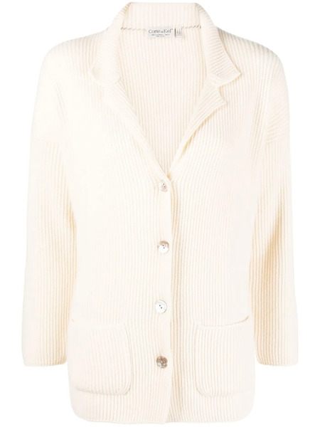  Corte Di Kel Ribbed-knit Cardigan - Neutrals 