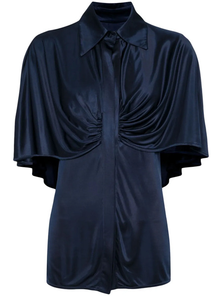  Costarellos Glossy Jersey Shirt - Blue 