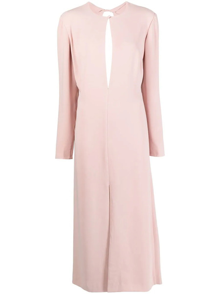  Costarellos Open Back Evening Dress - Pink 