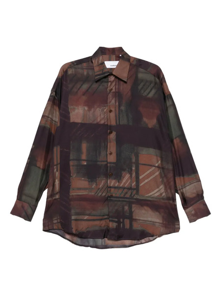  Costumein Abstract-print Shirt - Brown 