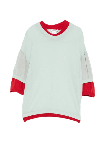  Cotemp Contrasting Collar Top - Green 