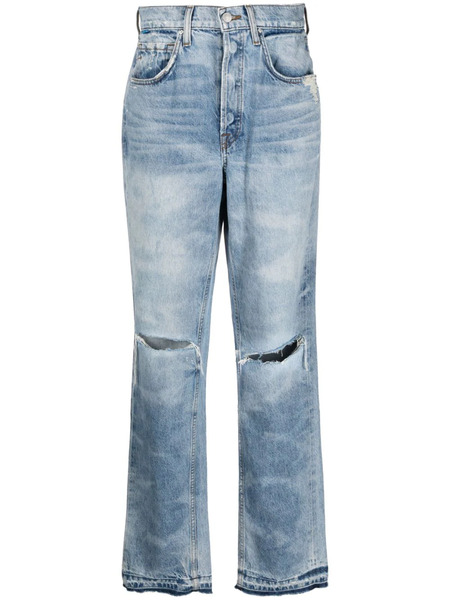  Cotton Citizen Kate Straight-leg Ripped Jeans - Blue 