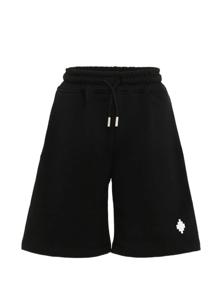  County Of Milan Drawstring Graphic Shorts - Black 