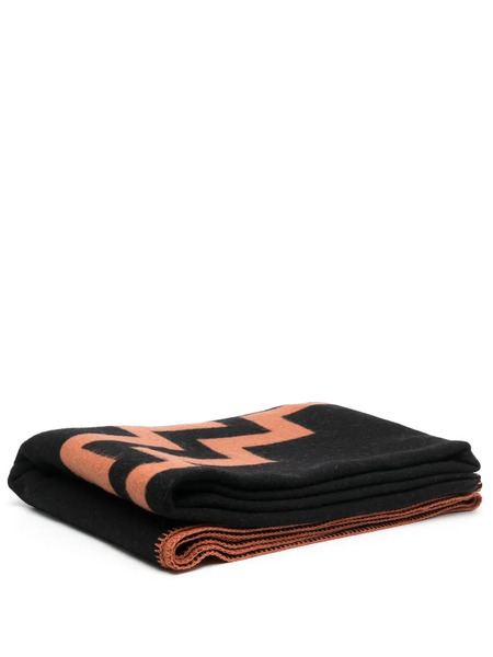  County Of Milan Rural Cross Motif Soft Blanket - Orange 