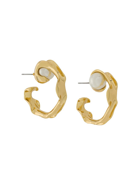  Coup De Coeur Liquid Hoop Earrings - Gold 