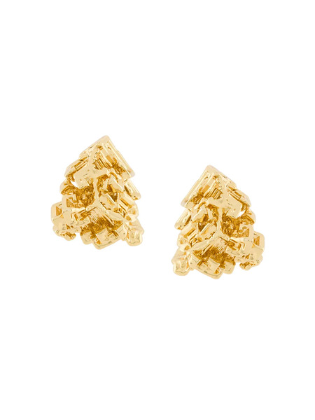  Coup De Coeur Vortex Stud Earrings - Metallic 