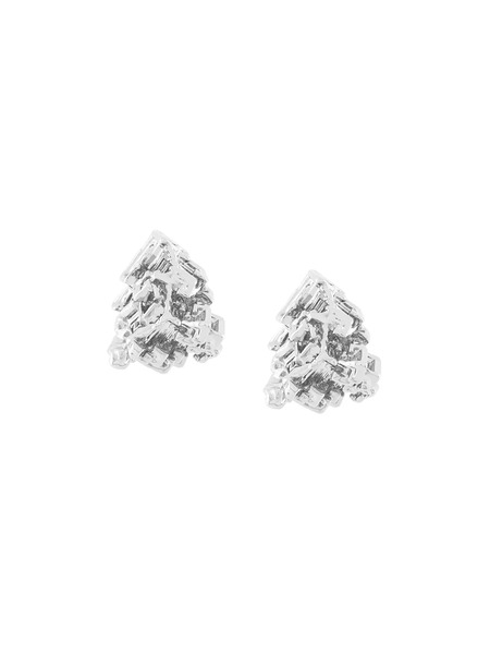  Coup De Coeur Vortex Stud Earrings - Silver 