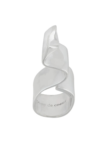  Coup De Coeur Wave Ring - Silver 