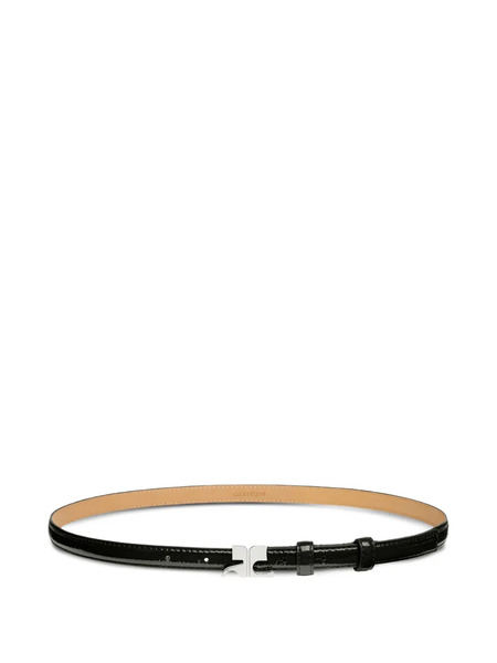 Courrèges Ac-buckle Leather Belt - Black 