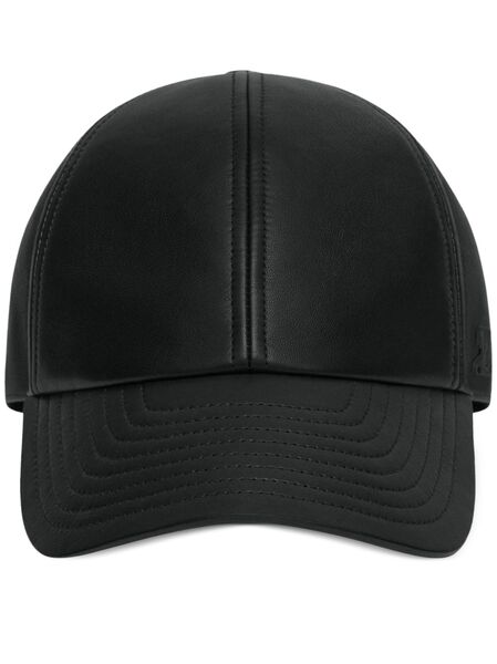  Courrèges Ac Leather Cap - Black 