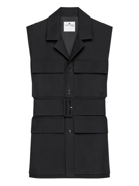  Courrèges Belted Jacket - Black 