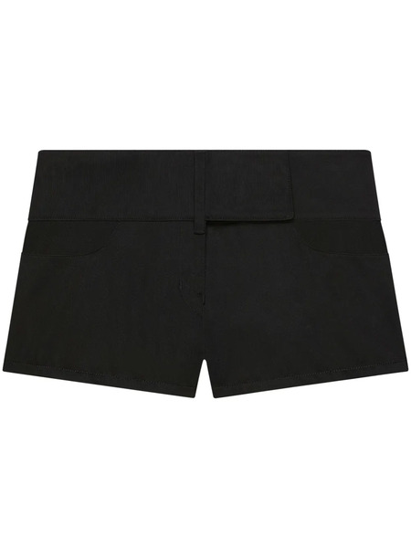  Courrèges Belted Mini Shorts - Black 