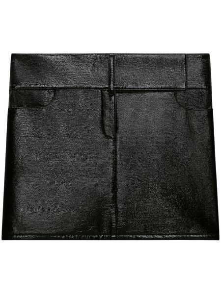  Courrèges Belted Mini Skirt - Black 