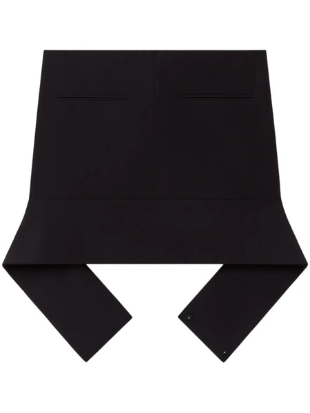  Courrèges Belted Mini Skirt - Black 