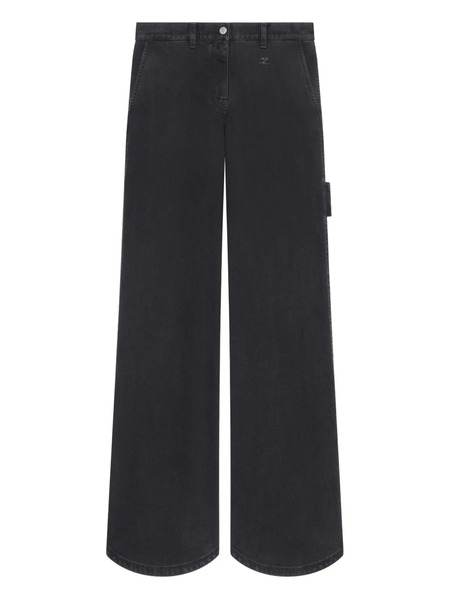  Courrèges Black Baggy Jeans 