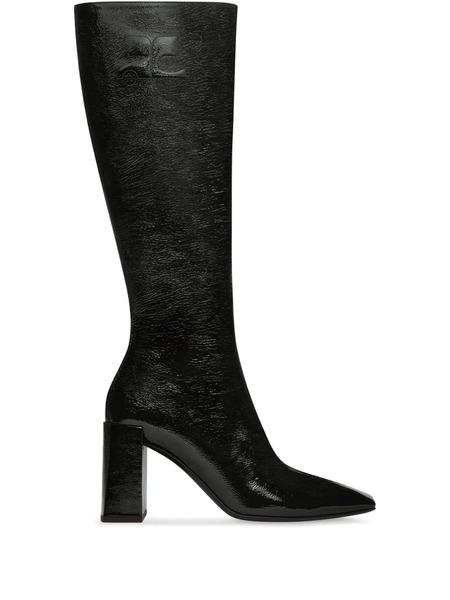  Courrèges Block-heeled Knee-high Boots - Black 