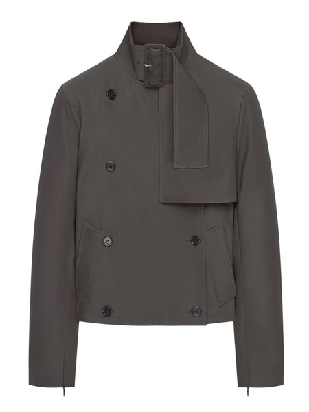  Courrèges Buckle Long-sleeves Cotton Jacket - Grey 