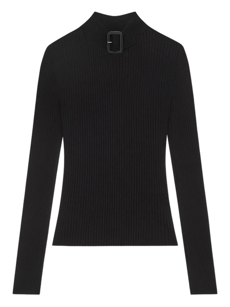  Courrèges Buckle Sweater - Black 