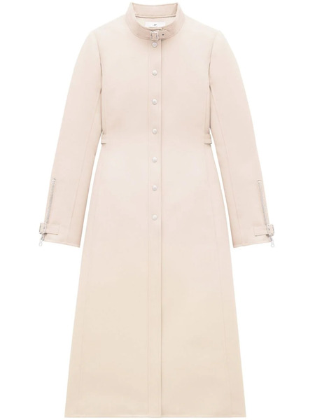  Courrèges Buckle Twill Long Coat - Neutrals 