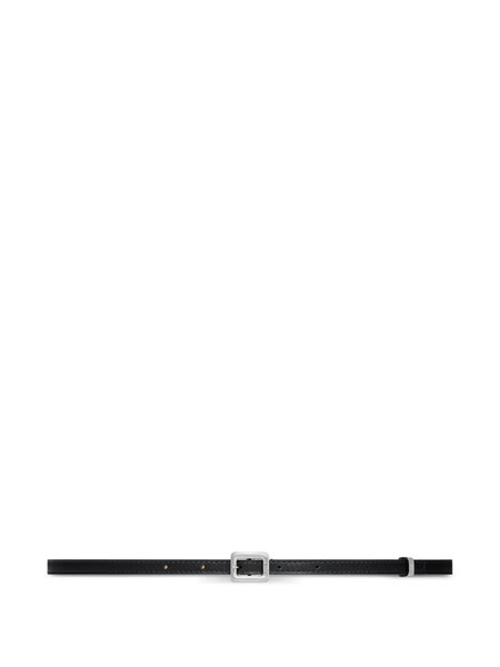 Courrèges Buckled Leather Belt - Black 