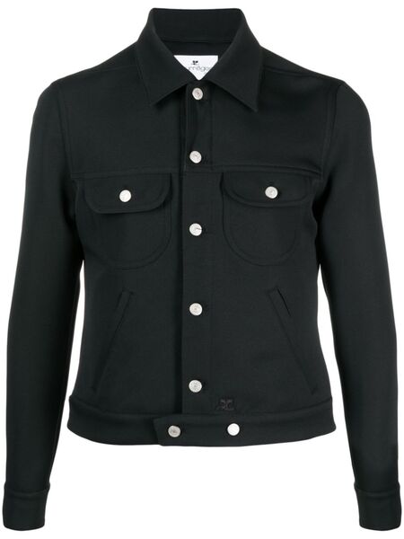  Courrèges Button-up Jacket - Black 