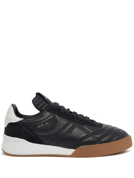  Courrèges Club 02 Leather Sneakers - Black 