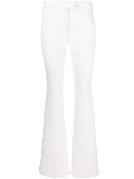  Courrèges Crepe-texture Bootcut Trousers - Neutrals 