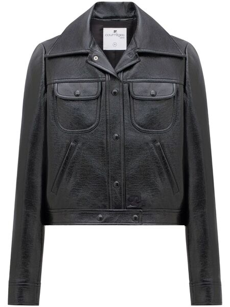  Courrèges Cropped Jacket - Black 