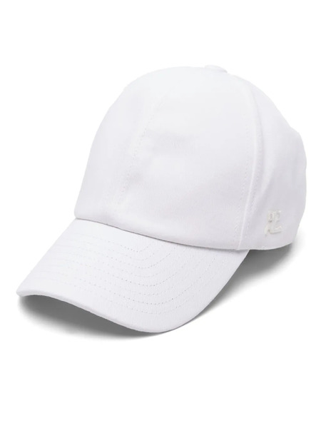  Courrèges Curved-peak Cotton Cap - White 