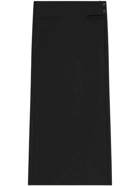  Courrèges Cut-out Detail Maxi Skirt - Black 