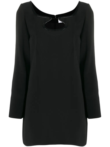  Courrèges Cut-out Detail Short Dress - Black 