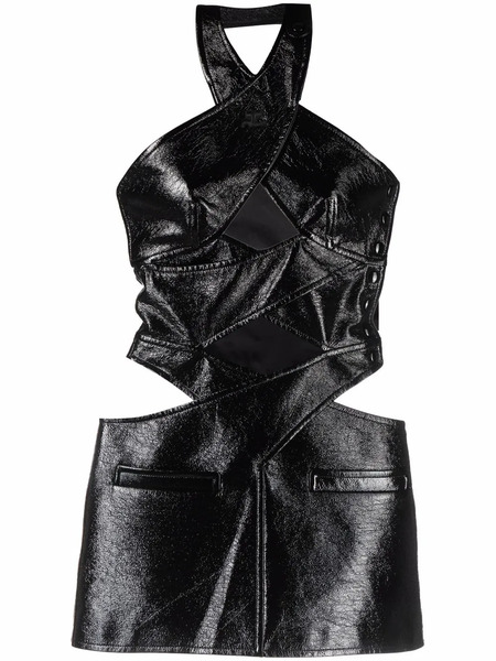  Courrèges Cut-out Mini Dress - Black 