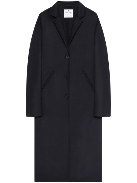  Courrèges Double-face Wool Cocoon Coat - Black 