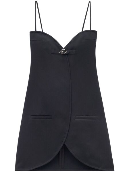  Courrèges Ellipse Tailored Mini Dress - Black 
