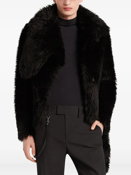  Courrèges Fluffy Cropped Jacket - Black 