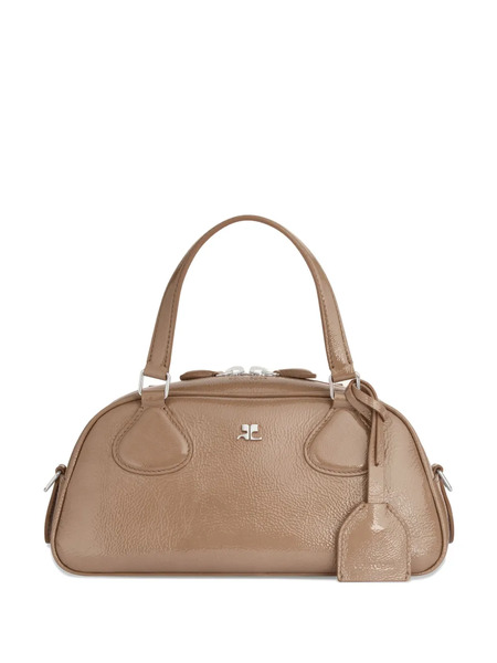  Courrèges Friday Leather Shoulder Bag - Neutrals 