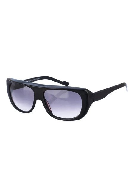  Courrèges Geometric Frame Sunglasses - Black 