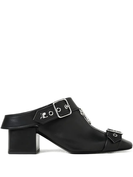  Courrèges Gogo Buckle Mules - Black 
