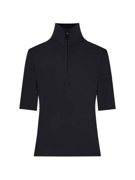  Courrèges Half-zip Top - Black 