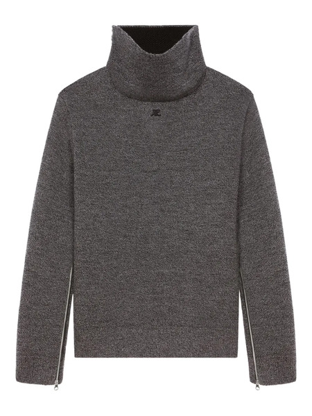  Courrèges High-neck Sweater - Grey 