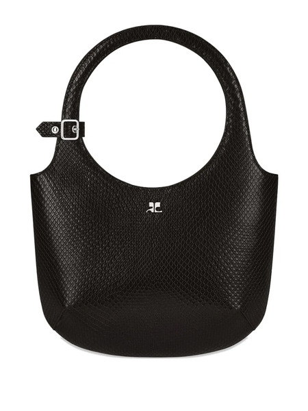  Courrèges Holy Leather Shoulder Bag - Black 