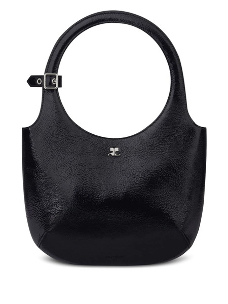  Courrèges Holy Leather Tote Bag - Black 