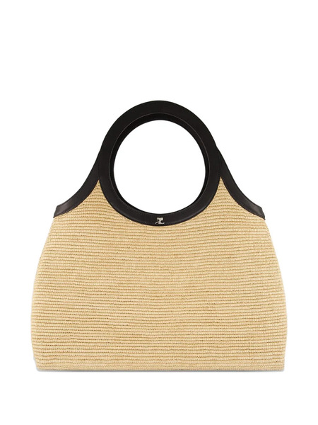  Courrèges Holy Raffia Tote Bag - Neutrals 