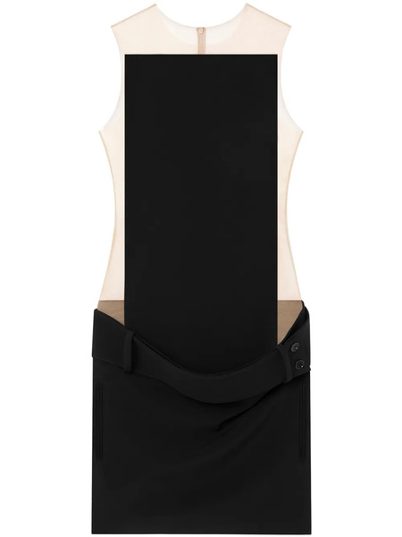  Courrèges Illusion Mini Dress - Black 