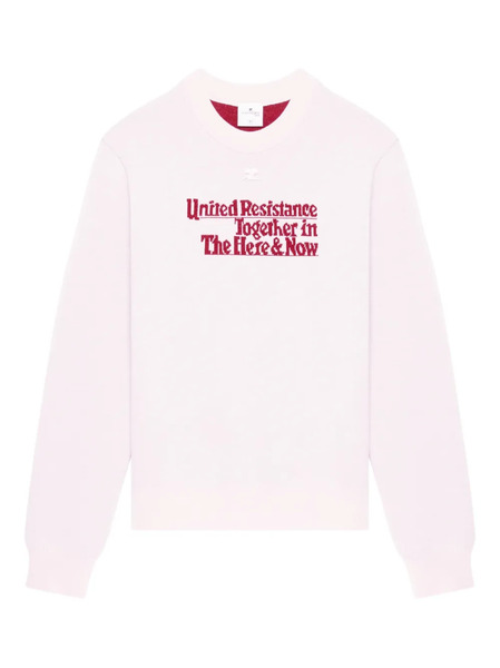  Courrèges Jacquard Wool Sweater - Pink 