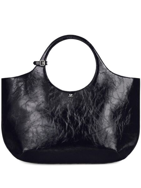  Courrèges Large Holy Handbag - Black 