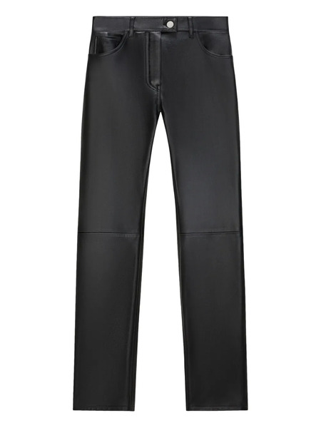  Courrèges Leather Trousers - Black 
