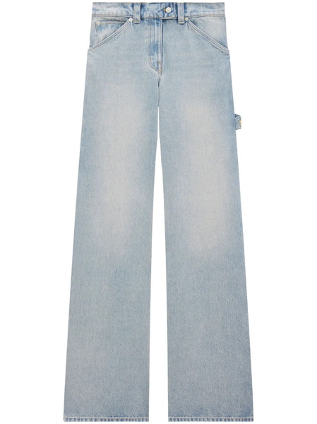  Courrèges Light-wash Wide-leg Jeans - Blue 