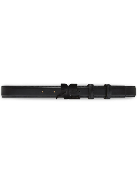  Courrèges Logo-buckle Belt - Black 